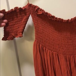 Burnt orange Summer dress